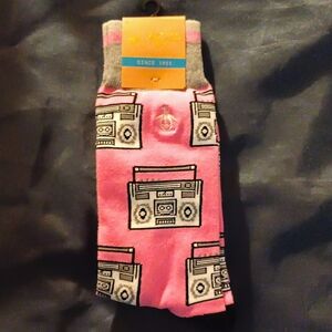 PENGUIN MUNSINGWEAR MEN SOCKS PINK BEATBOX COTTON CASUAL ANKLE SOCKS NEW